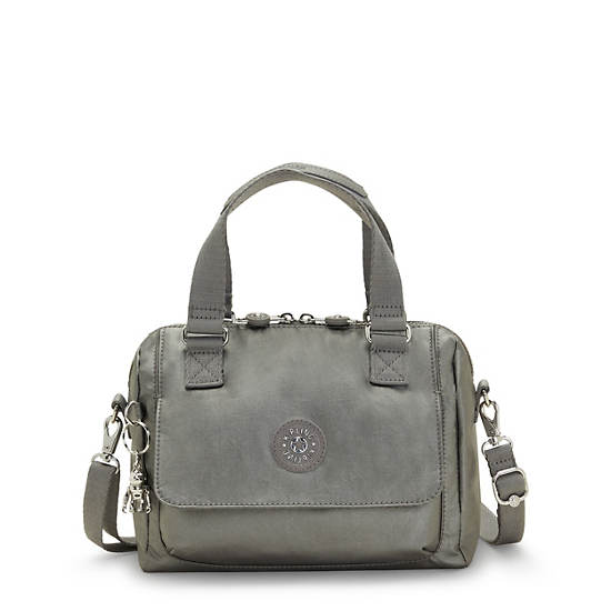 Kipling Zeva Metallic Handbag Handbag Grijs | BE 1290IL